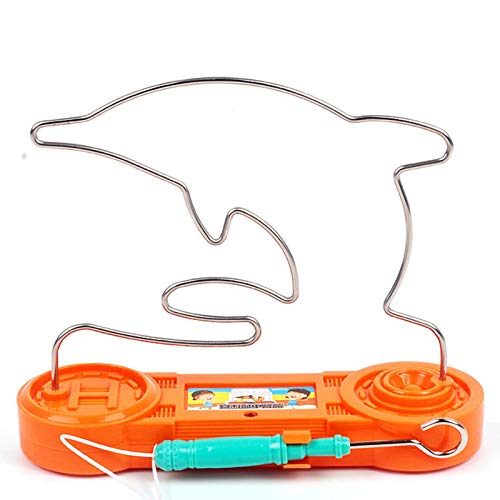 Eléctrico Dont Buzz The Wire Game, Orange Dolphin Retro Wire Conducción Bump Maze Toy Confiable Paciencia Concentración Coordinación Habilidad Ejercicio Clásico Divertido Tablero Puzzle Juguete Eléctrico Dont Buzz The Wire Game, Orange Dolphin Retro Wire Conducción Bump Maze Toy Confiable Paciencia Concentración Coordinación Habilidad Ejercicio Clásico Divertido Tablero Puzzle Juguete