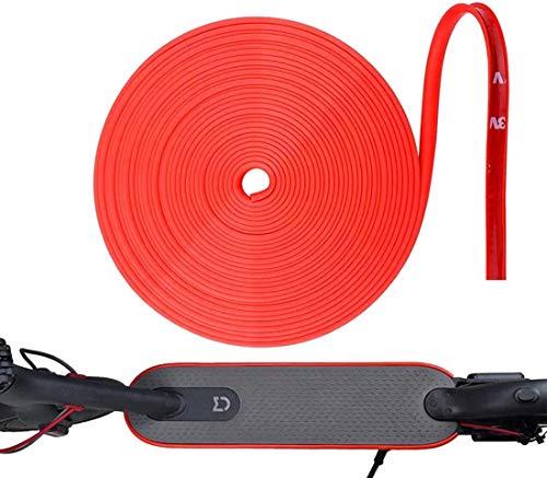 Eléctrico Scooter Tiras Decorativas,Tira Anticolisión Strip,Tira Anticolisión del Cuerpo de Vespa para Las Piezas Eléctricas de Vespa del Coche del patín de Xiaomi Mijia M365 (rojo)