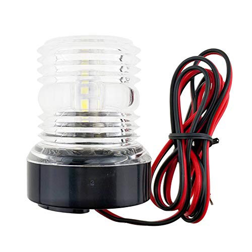 ELECTRONIC-MEI DC 12V luz Blanca LED360 ° LED Barco de Alquiler Barco/Ancla Luz