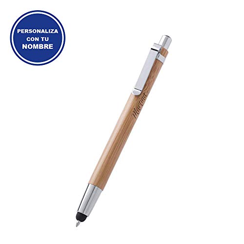 Elegante Bolígrafo para Regalar PERSONALIZADO · Boligrafos Bonitos con cuerpo de Bambú Natural y Puntero para Dispositivos Móviles · Boligrafos para Regalar Economicos y Originales Elegante Bolígrafo para Regalar PERSONALIZADO · Boligrafos Bonitos con cuerpo de Bambú Natural y Puntero para Dispositivos Móviles · Boligrafos para Regalar Economicos y Originales
