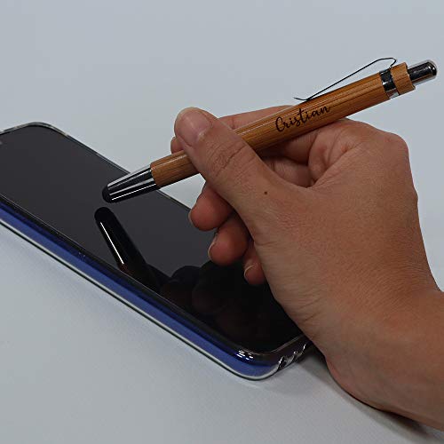 Elegante Bolígrafo para Regalar PERSONALIZADO · Boligrafos Bonitos con cuerpo de Bambú Natural y Puntero para Dispositivos Móviles · Boligrafos para Regalar Economicos y Originales Elegante Bolígrafo para Regalar PERSONALIZADO · Boligrafos Bonitos con cuerpo de Bambú Natural y Puntero para Dispositivos Móviles · Boligrafos para Regalar Economicos y Originales