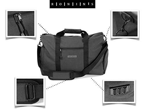 Elegante Bolsa Deporte Bolsa de Viaje con Compartimiento para Zapatos y portabotellas | Bolsa de Mano de 38 litros 55x40x32 | Bolsas de Gimnasio para Hombre y Mujer