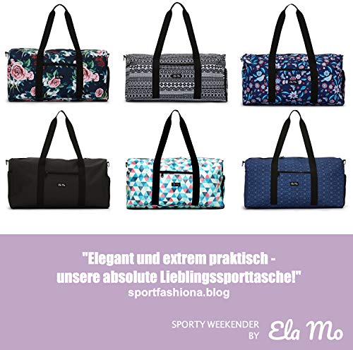 Elegante bolso deportivo Ela Mo, bolsa de viaje con compartiment para zapatos, maletín de mano de 38 l, Weekender, unisex, en 6 diseños de moda, color Pastel Shades, tamaño large Elegante bolso deportivo Ela Mo, bolsa de viaje con compartiment para zapatos, maletín de mano de 38 l, Weekender, unisex, en 6 diseños de moda, color Pastel Shades, tamaño large