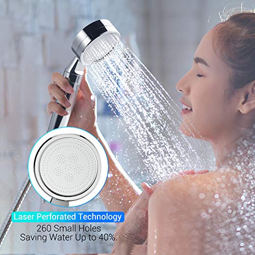 Elegear Alcachofa de Ducha con Filtro Iónico, Filtración de 3 capas Cabezal de Ducha Mano de Alta Presión para Suavizar Agua Dura &Protejer piel y cabello con Elemento de Filtro Reemplazable Elegear Alcachofa de Ducha con Filtro Iónico, Filtración de 3 capas Cabezal de Ducha Mano de Alta Presión para Suavizar Agua Dura &Protejer piel y cabello con Elemento de Filtro Reemplazable