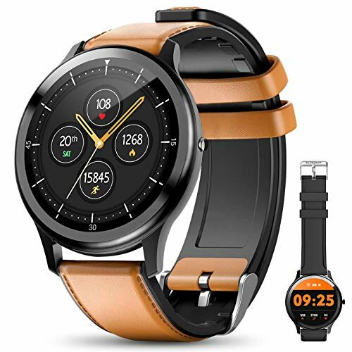 ELEGIANT SmartWatch, 1.3'' Reloj Inteligente IP68 con Pantalla Táctil, Pulsera de Actividad Inteligente Hombre para Deporte, Monitor de Actividades, Podómetro Cronómetro Pulsómetro para iOS Android