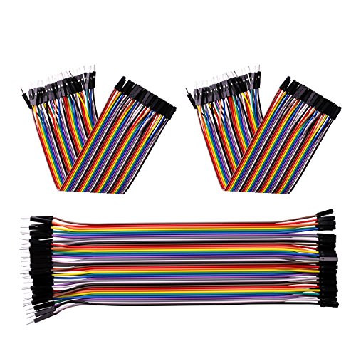 ELEGOO 120 Piezas de Cable DuPont, 40 Pines Macho-Hembra, 40 Pines Macho-Macho, 40 Pines Hembra-Hembra, Cables Puente para Placas Prototipo (Protoboard) para Arduino ELEGOO 120 Piezas de Cable DuPont, 40 Pines Macho-Hembra, 40 Pines Macho-Macho, 40 Pines Hembra-Hembra, Cables Puente para Placas Prototipo (Protoboard) para Arduino