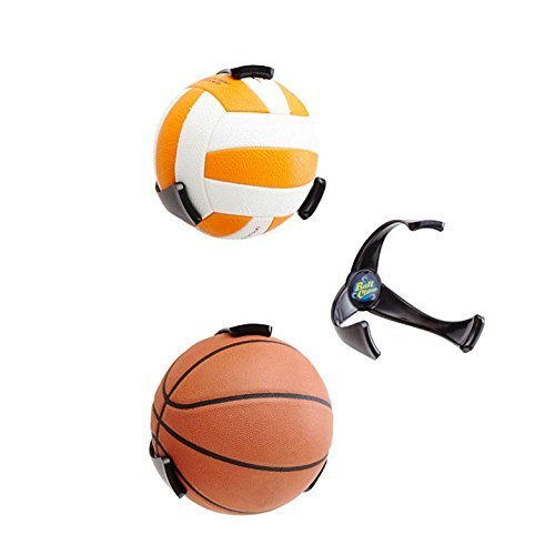 ELEOPTION Soporte de pared para pelotas de baloncesto, fútbol, voleibol, fútbol americano