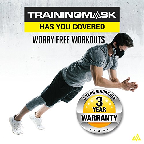 Elevation Training Mask 50-0151 - Máscara de Entrenamiento, Color Negro, Talla M