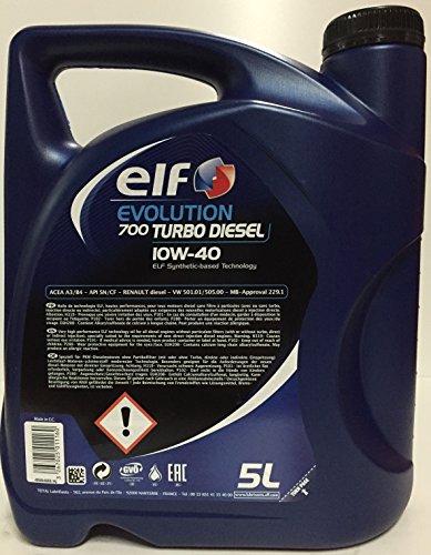 ELF ELTD10405 Evol. 700 Turbo Diesel 10W40 5L, Autre