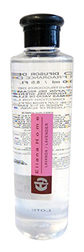Eliana Home Liquido para difusor de 250 ml Lavanda, Aceites Esenciales aromatizados, 4.50x4.50x18.70 cm Eliana Home Liquido para difusor de 250 ml Lavanda, Aceites Esenciales aromatizados, 4.50x4.50x18.70 cm