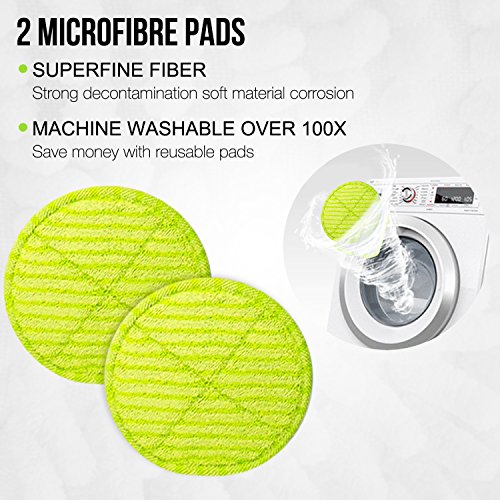 Elicto ES-500 - Esponja electrónica con cable y pulidor, tecnología de doble giro, función de spray de agua con 2 juegos de cabezales de microfibra reutilizables para uso en interiores y exteriores Elicto ES-500 - Esponja electrónica con cable y pulidor, tecnología de doble giro, función de spray de agua con 2 juegos de cabezales de microfibra reutilizables para uso en interiores y exteriores