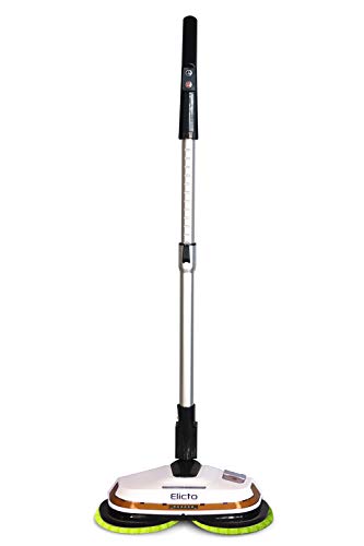 Elicto ES-500 - Esponja electrónica con cable y pulidor, tecnología de doble giro, función de spray de agua con 2 juegos de cabezales de microfibra reutilizables para uso en interiores y exteriores Elicto ES-500 - Esponja electrónica con cable y pulidor, tecnología de doble giro, función de spray de agua con 2 juegos de cabezales de microfibra reutilizables para uso en interiores y exteriores