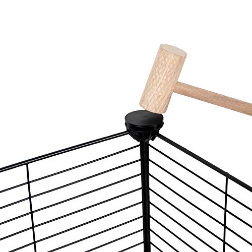 ELIGHTRY DIY Parque para Mascotas Jaula Perros Conejos Hámster Cobaya de Malla Metálica Valla para Animales Pequeños Ajustable Rejilla 75x39x145cm Negro XCWWL0006sz ELIGHTRY DIY Parque para Mascotas Jaula Perros Conejos Hámster Cobaya de Malla Metálica Valla para Animales Pequeños Ajustable Rejilla 75x39x145cm Negro XCWWL0006sz