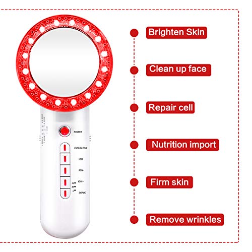 Eliminación de celulitis por ultrasonido, dispositivo de adelgazamiento de cavitación 6 en 1, masajeador de celulitis, máquina de quema de grasa por vibración infrarroja EMS