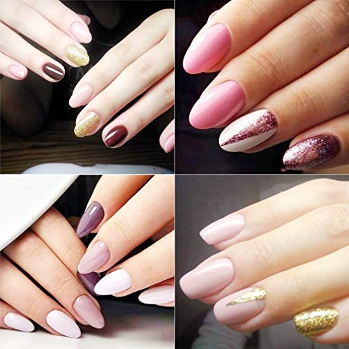 Elite99 Esmalte Semipermanente UV LED 6pcs Kit Uñas de Gel Pintauñas con Base y Top Coat Semipermanente Esmalte de Uñas Soakoff Manicura - 002