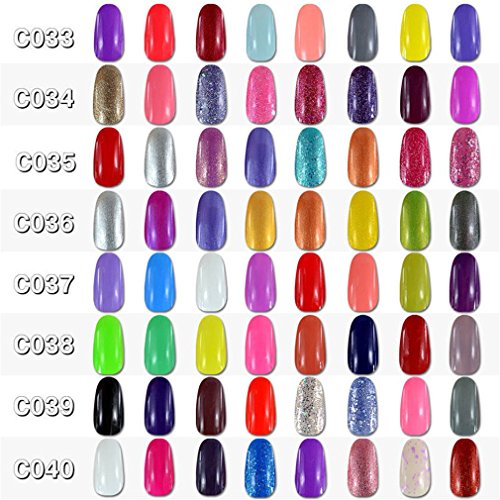 Elite99 Kit UƱas de Gel Esmalte Semipermanente 8pcs Colore Gel Coat Shellac Laca Soak Off Top Coat Base Coat UV LED Manicura Arte 7ml-C002 Elite99 Kit UƱas de Gel Esmalte Semipermanente 8pcs Colore Gel Coat Shellac Laca Soak Off Top Coat Base Coat UV LED Manicura Arte 7ml-C002