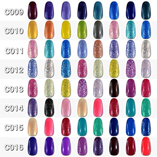 Elite99 Kit UƱas de Gel Esmalte Semipermanente 8pcs Colore Gel Coat Shellac Laca Soak Off Top Coat Base Coat UV LED Manicura Arte 7ml-C002 Elite99 Kit UƱas de Gel Esmalte Semipermanente 8pcs Colore Gel Coat Shellac Laca Soak Off Top Coat Base Coat UV LED Manicura Arte 7ml-C002