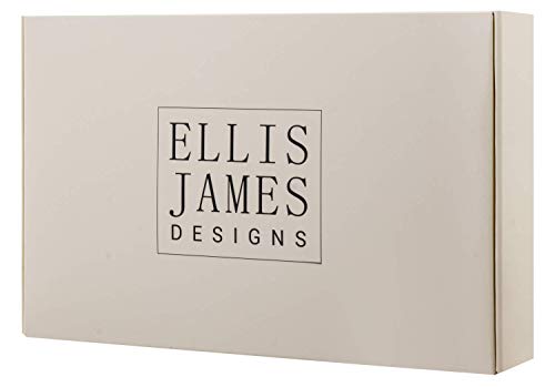 Ellis James Designs Estuche Organizador de Joyas de Viaje Elegante Bolso con Exterior Acolchado y Acolchado para protección - Mantiene Sus aretes, Collares y Otros Tesoros Seguros - Negro Ellis James Designs Estuche Organizador de Joyas de Viaje Elegante Bolso con Exterior Acolchado y Acolchado para protección - Mantiene Sus aretes, Collares y Otros Tesoros Seguros - Negro
