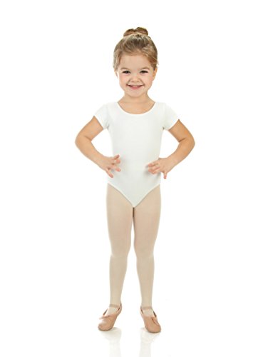 elowel | Leotardo | Traje Deportivo para Nina | Manga Corta | Sin Falda | Material Suave y Elastico | Tamaño: 2-4 Años | Color: Blanco elowel | Leotardo | Traje Deportivo para Nina | Manga Corta | Sin Falda | Material Suave y Elastico | Tamaño: 2-4 Años | Color: Blanco