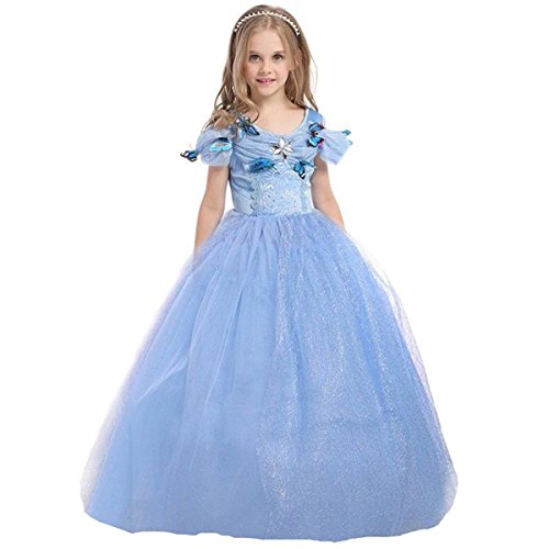 Elsa &Amp; Anna De-Fba-Cndr5 Disfraz de Princesa Para NiÑOs, Vestido de Princesa Para Fiesta