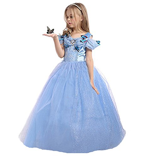 Elsa &Amp; Anna De-Fba-Cndr5 Disfraz de Princesa Para NiÑOs, Vestido de Princesa Para Fiesta