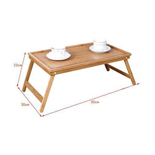 EM Home Bandeja para Cama Plegable, Mesa Desayuno con Patas Plegables (BAMBÚ)