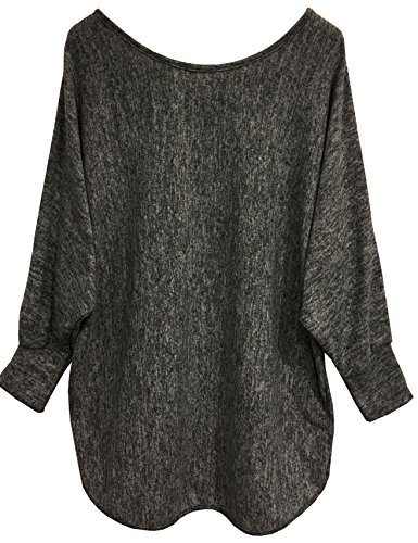 Emma & Giovanni -Top Manga Larga - Mujer (XL-XXL, Negro) Emma & Giovanni -Top Manga Larga - Mujer (XL-XXL, Negro)