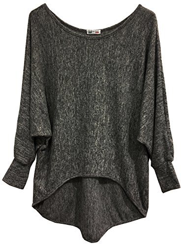 Emma & Giovanni -Top Manga Larga - Mujer (XL-XXL, Negro) Emma & Giovanni -Top Manga Larga - Mujer (XL-XXL, Negro)