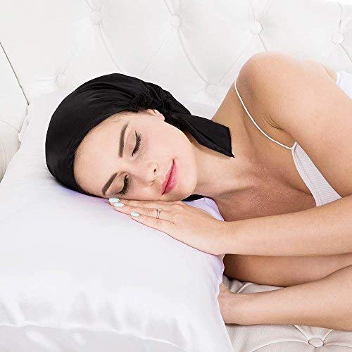 Emmet Gorro de Dormir Mujer Pura Seda Sombrero para Dormir elástico Hace Que tu Cabello se Sienta Sedoso y Mantiene el Estilo (Azul Pavo Real, Talla única) Emmet Gorro de Dormir Mujer Pura Seda Sombrero para Dormir elástico Hace Que tu Cabello se Sienta Sedoso y Mantiene el Estilo (Azul Pavo Real, Talla única)