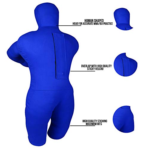 Emperor Muñeco deportivo para niños BJJ de lucha libre, saco de boxeo MMA brasileño, Jiu Jitsu para niños, judo para jóvenes lanzar boxeo, maniquí sin relleno (azul) Emperor Muñeco deportivo para niños BJJ de lucha libre, saco de boxeo MMA brasileño, Jiu Jitsu para niños, judo para jóvenes lanzar boxeo, maniquí sin relleno (azul)