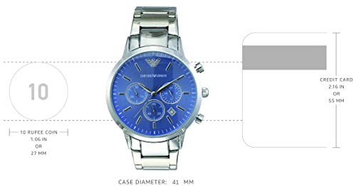 Emporio Armani Reloj Cronógrafo para Hombre de Cuarzo con Correa en Acero Inoxidable AR2448