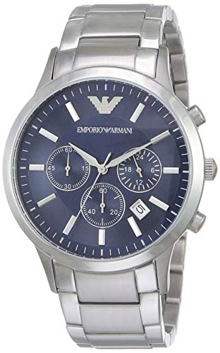 Emporio Armani Reloj Cronógrafo para Hombre de Cuarzo con Correa en Acero Inoxidable AR2448