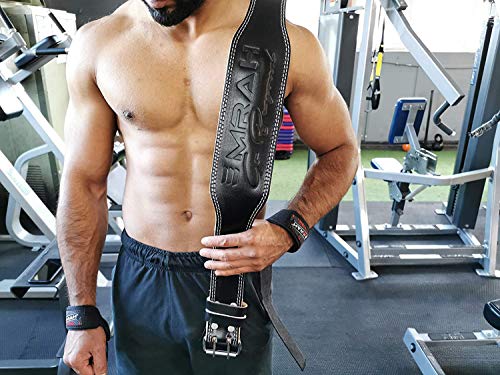 EMRAH Cinturón de levantamiento de pesas de piel para hombres y mujeres – Powerlifitng en sentadillas, entrenamiento de gimnasio Deadlift – Soporte de espalda (negro, 2XL) EMRAH Cinturón de levantamiento de pesas de piel para hombres y mujeres – Powerlifitng en sentadillas, entrenamiento de gimnasio Deadlift – Soporte de espalda (negro, 2XL)