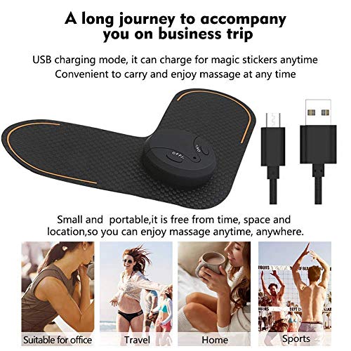 EMS – Masajeador de espalda, masajeador eléctrico portátil, masajeador eléctrico de impulso, inalámbrico, aparato de electroestimulación, recargable, para cuello, hombros, piernas y codos EMS – Masajeador de espalda, masajeador eléctrico portátil, masajeador eléctrico de impulso, inalámbrico, aparato de electroestimulación, recargable, para cuello, hombros, piernas y codos