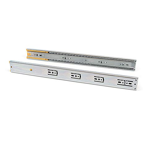 EMUCA - Guías Laterales para cajones con rodamiento de Bolas 45mm x 500mm, Pack de 5 Juegos de guías de extracción Total con Cierre Suave EMUCA - Guías Laterales para cajones con rodamiento de Bolas 45mm x 500mm, Pack de 5 Juegos de guías de extracción Total con Cierre Suave