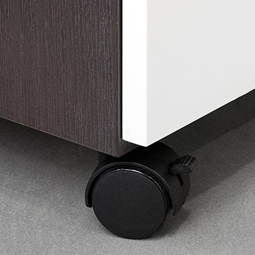 EMUCA Ruedas para Muebles, Kit de 4 Ruedas giratorias gemelas Negras con Placa de Montaje, Ø 40mm EMUCA Ruedas para Muebles, Kit de 4 Ruedas giratorias gemelas Negras con Placa de Montaje, Ø 40mm