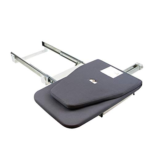 EMUCA - Tabla de Planchar Plegable para Mueble, Tabla con Funda para Centro de Planchado Integrado