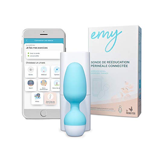 Emy - sonda conectada inalámbrica para la reeducación del perineo - dispositivo médico fabricado en francia - muscule y fortalezca su suelo pélvico - luchar contra incontinencia urinaria