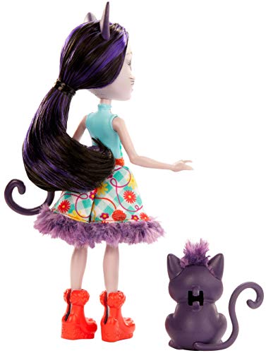 Enchantimals- Ciesta Cat con Mascota Climber, Muñeca, Multicolor (Mattel GJX40)