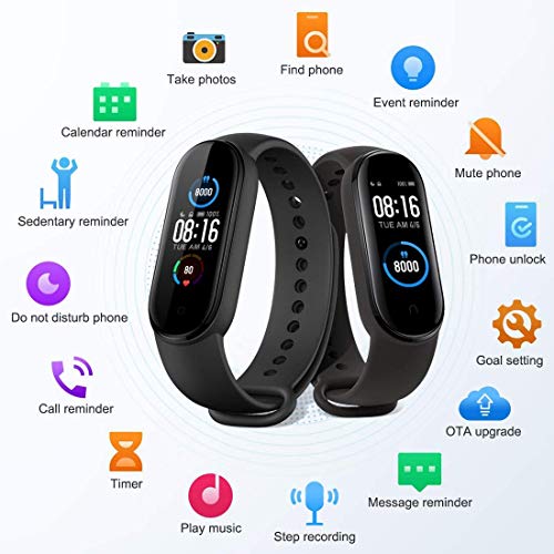 Enchen Band 5, Juventud Unisex, Negro, 1 Enchen Band 5, Juventud Unisex, Negro, 1