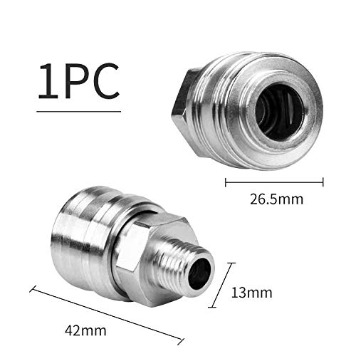 Enchufe de Acoplamiento Rápido para Mangueras de Compresor de Aire Neumático, Conector Compresor Aire 1/4" BSP EUROPEO Acoplador Macho/Hembra Aire Comprimido Acople Rapido