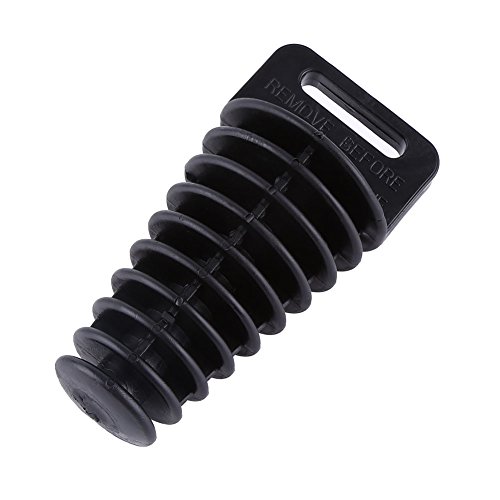 Enchufe del silenciador de escape, Keenso Motorcycle Dirt Bike ATV Quad 2 4 tiempos Silenciador Tubo Silenciador de escape Bung Wash Plug(Negro)