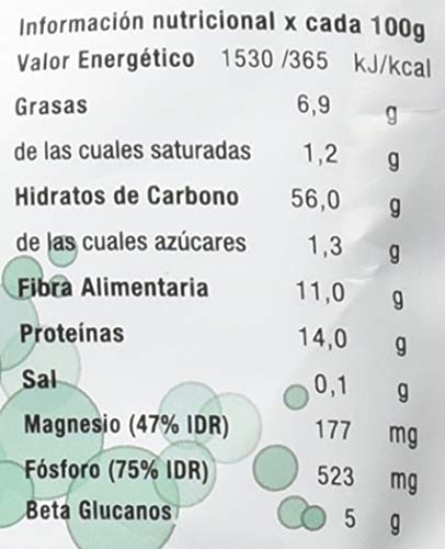 Energy Feelings Avena Ecológica Premium sin Gluten en Copos, XXL - 1 paquete de 1000 gr