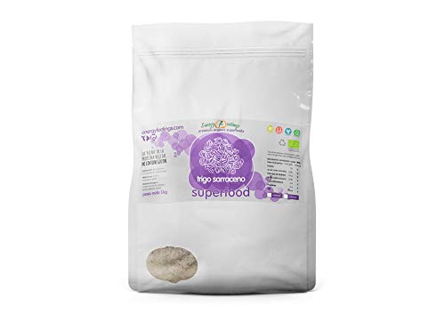 Energy Feelings | Harina de Trigo Sarraceno Ecológica | Harina Integral Sin Gluten | Fácil Digestión | 1Kg Energy Feelings | Harina de Trigo Sarraceno Ecológica | Harina Integral Sin Gluten | Fácil Digestión | 1Kg