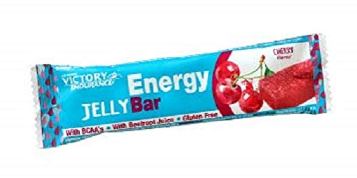 Energy Jelly Bar Cereza. 32g x 24 barritas Aportan vitaminas, minerales y zumo de remolacha. Sin Gluten. Energy Jelly Bar Cereza. 32g x 24 barritas Aportan vitaminas, minerales y zumo de remolacha. Sin Gluten.