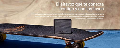 Energy Sistem Box 1+ Altavoz inalámbrico portatil con Bluetooth (5 W, microSD MP3, FM Radio, Audio-In) Slate