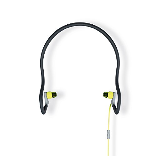 Energy Sistem Earphones Sport 2- Auricular Deportivo (Diadema, Resistencia Sudor y Salpicaduras, Control de reproducción, micrófono y Cable de Audio) Amarillo