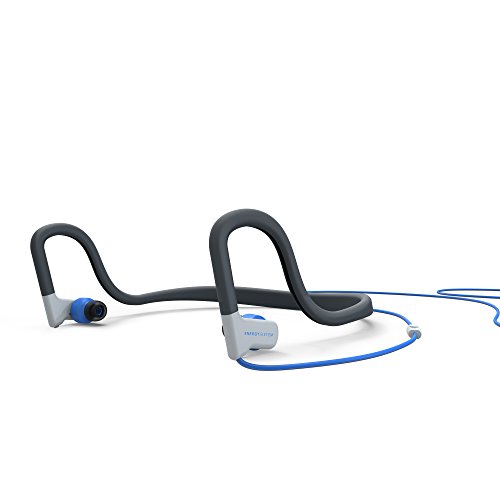 Energy Sistem Earphones Sport 2- Auricular Deportivo (Diadema, Resistencia Sudor y Salpicaduras, Control de reproducción, micrófono y Cable de Audio) Azul