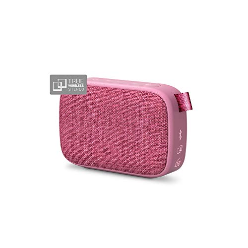 Energy Sistem Fabric Box 1+ Pocket Grape Altavoz portátil con Bluetooth (TWS, Bluetooth v5.0, 3W, USB&microSD MP3 Player, FM Radio)