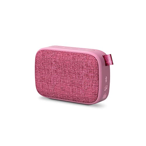 Energy Sistem Fabric Box 1+ Pocket Grape Altavoz portátil con Bluetooth (TWS, Bluetooth v5.0, 3W, USB&microSD MP3 Player, FM Radio)